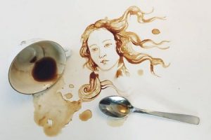 Рисование кофе или чаем