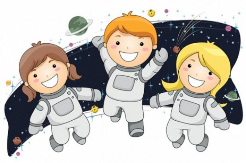 Забавная карикатура на день космонавтики