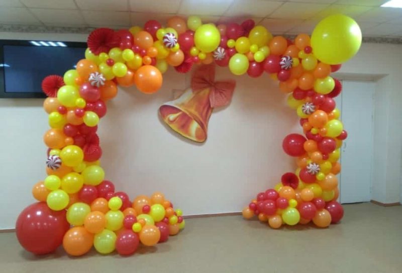 декор из арки воздушных шаров
