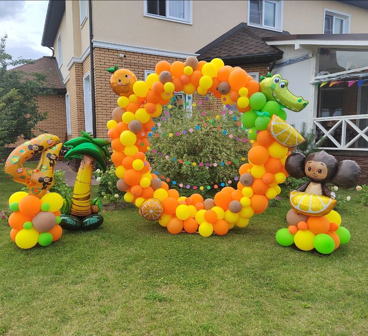 украшения на день рождения в стиле Чебурашки фото 1